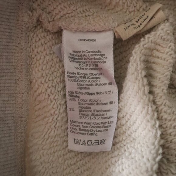 Madewell Women's Sz S White Ellington Straight Leg Stretch Pockets Sweater Pants - Picture 8 of 9